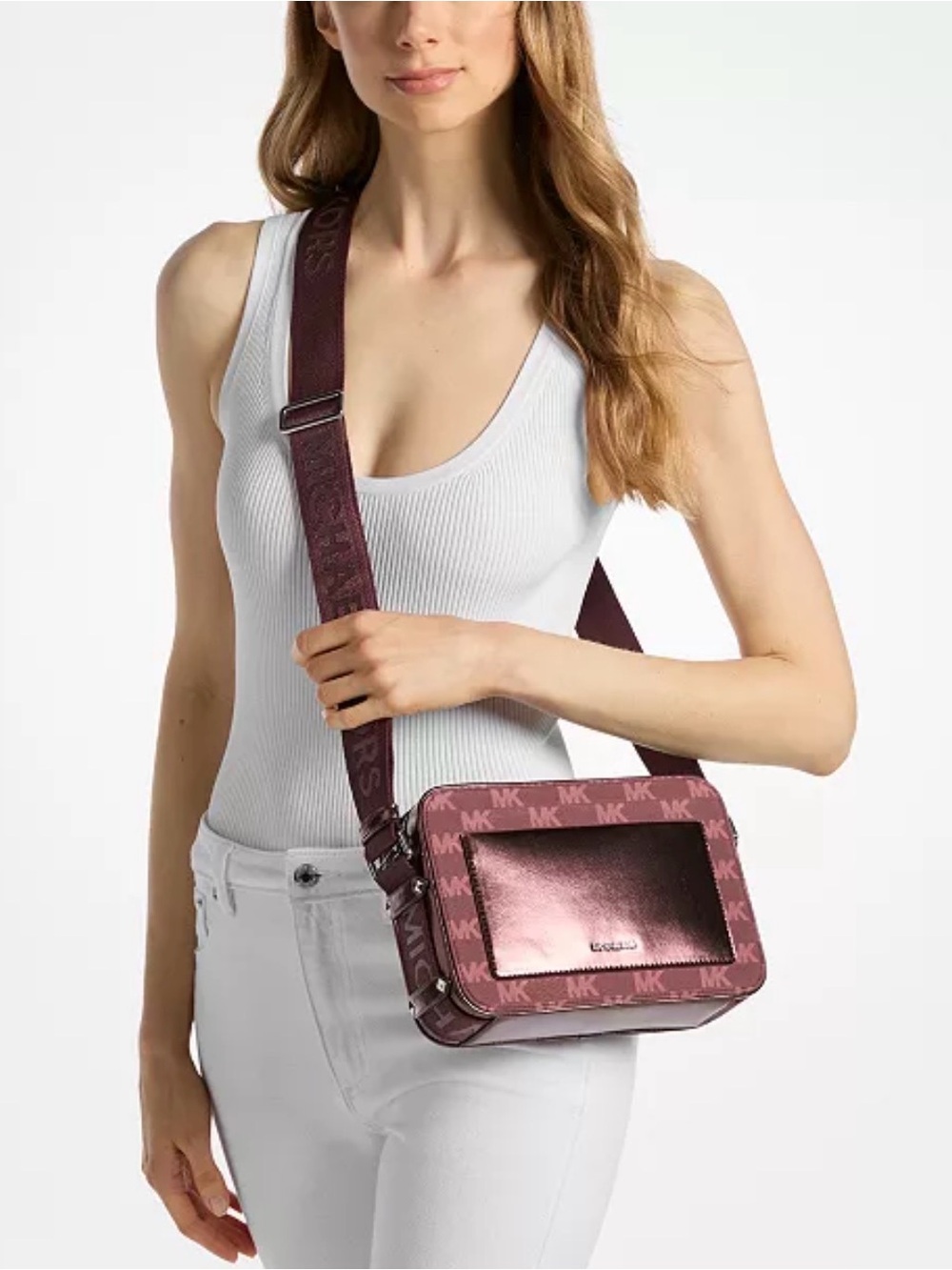 MICHAEL Michael Kors
Maeve Large Logo Crossbody Bag with Card Case
